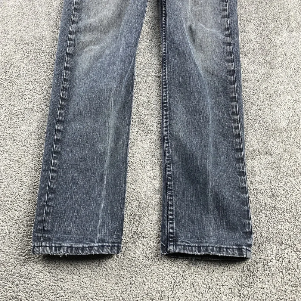 Levis 522‎ Tapered Leg Jeans Mens 31x29 Gray Mid Rise Distressed